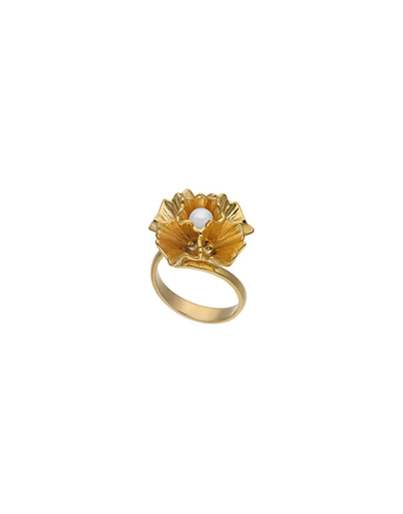 Large Pearl Rings|Majorica Adjustable Clavelina Ring With Round White Pearl