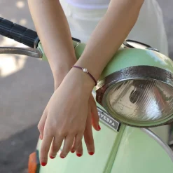 Elastic Bracelets|Majorica Adjustable Magenta Stretch Sifnos Bracelet With Pearl