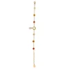 Chain Bracelets|Majorica Algaida Bracelet With Round Pearl And Amber Murano Glass