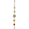 Chain Bracelets|Majorica Algaida Geometric Bracelet With Amber Murano Glass