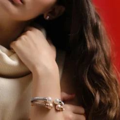 Bangle Bracelets|Majorica Bracelet Tender White Pearl