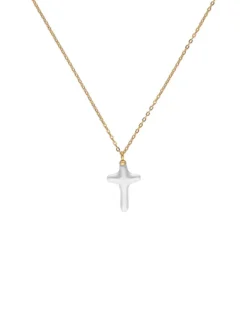 Gold Necklaces|Majorica Caelum Communion Necklace With Pearl Cross