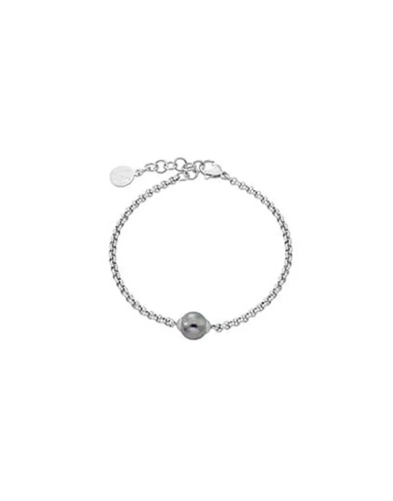 Chain Bracelets|Majorica Chain Bracelet Nuada Steel And Gray Pearl