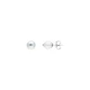 Pearl Stud Earrings|Majorica Color Pop Earrings With Round White Pearl And Blue Zirconia