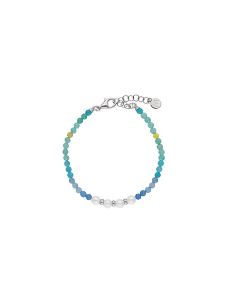 Silver Bracelets|Majorica Color Pop Sea Bracelet With Gradient Stones And White Pearls
