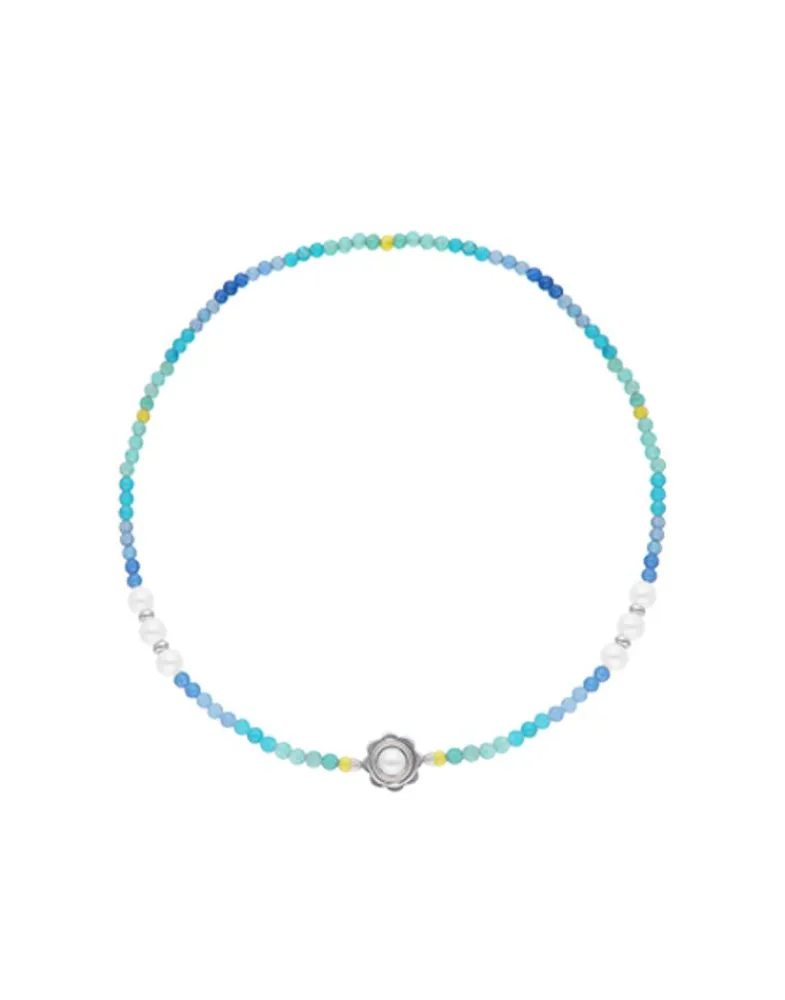 Necklaces With Stones|Majorica Color Pop Sea Necklace With Gradient Stones And White Pearls