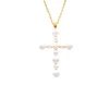 Pendant Chain|Majorica Crosses Collection Gold Pendant With White Pearl
