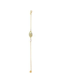 Chain Bracelets|Majorica Dafne Bracelet With Mother-Of-Pearl Leaf