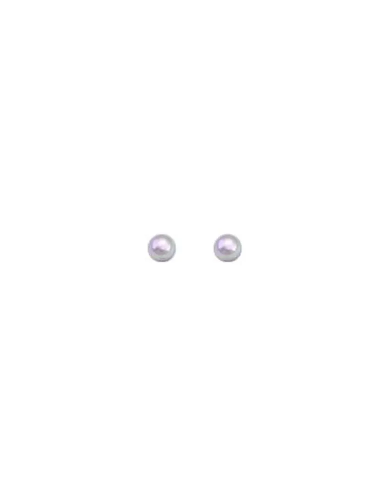Pearl Stud Earrings|Majorica Earrings Cies Silver With 4Mm Nuage Pearl