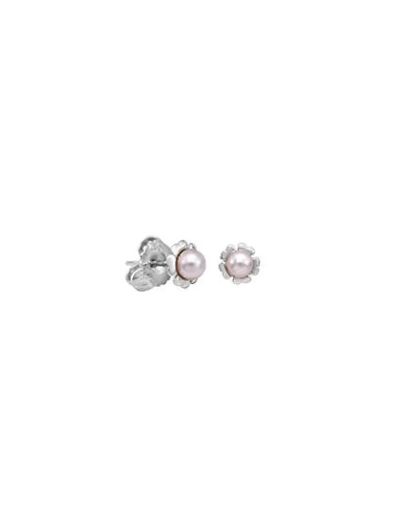 Short Earrings|Majorica Earrings Cies Silver With Pink Pearl 4Mm