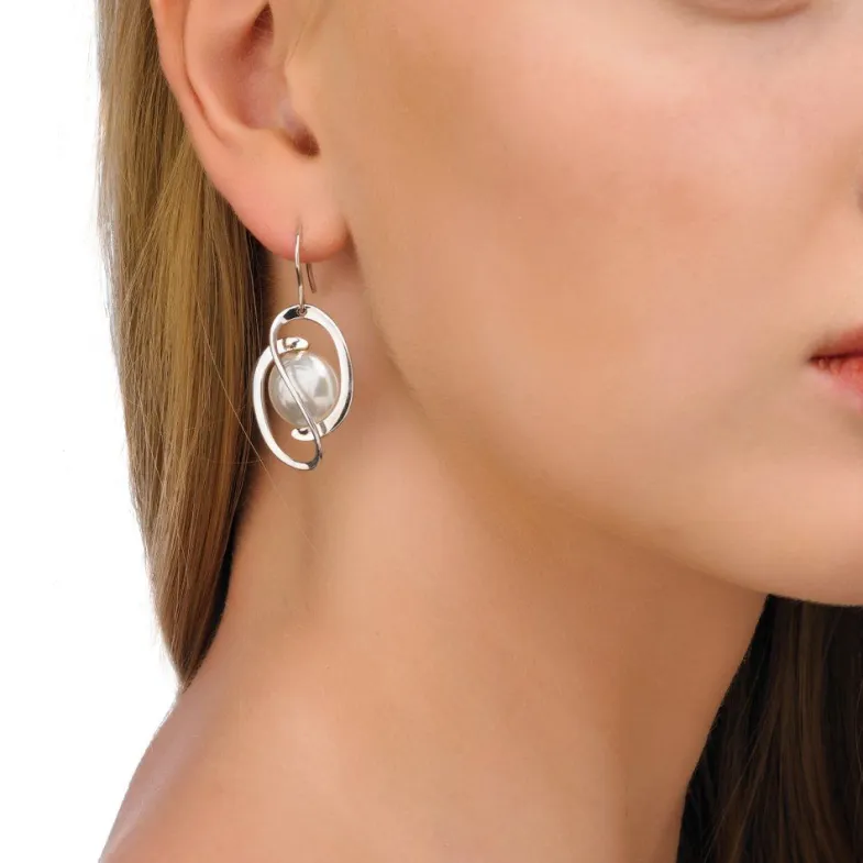 Pearl Drop Earrings|Majorica Earrings Corcega
