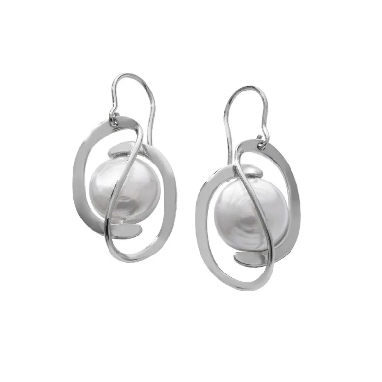 Pearl Drop Earrings|Majorica Earrings Corcega