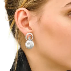 Short Earrings|Majorica Earrings Espiral