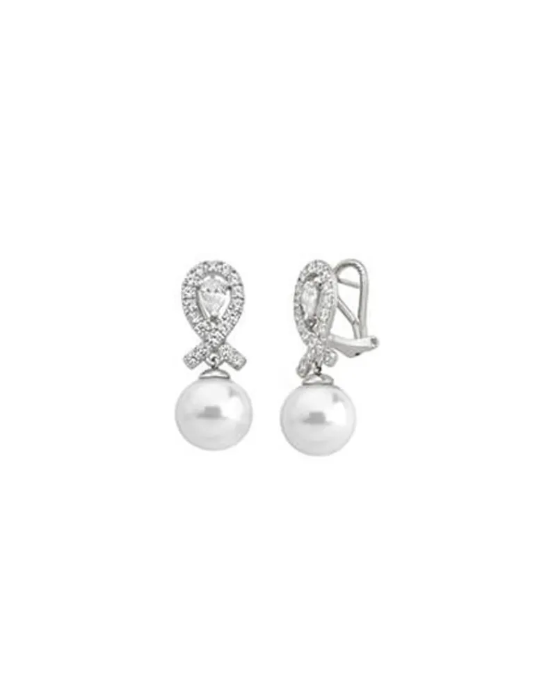 Bridal Earrings|Majorica Earrings Exquisite Pave