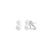 Short Earrings|Majorica Earrings Jour Silver With 7 And 9Mm White Pearls