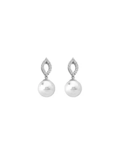 Pearl Drop Earrings|Majorica Earrings Luna