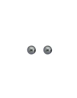 Pearl Stud Earrings|Majorica Earrings Lyra Silver With 8Mm Gray Pearl