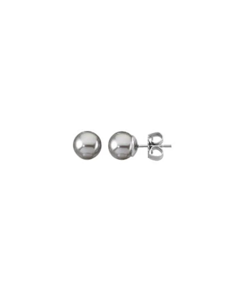 Pearl Stud Earrings|Majorica Earrings Lyra Silver With 10Mm Nuage Pearl