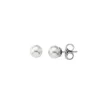Pearl Stud Earrings|Majorica Earrings Lyra Silver With 12Mm White Pearl