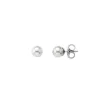 Pearl Stud Earrings|Majorica Earrings Lyra Silver With 8Mm White Pearl