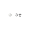 Pearl Stud Earrings|Majorica Earrings Lyra Silver With 7Mm White Pearl