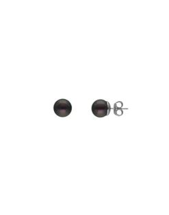 Pearl Stud Earrings|Majorica Earrings Lyra With 10Mm Tahiti Pearl