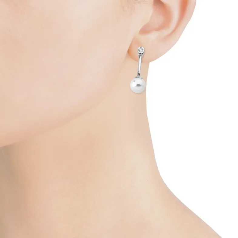 Pearl Drop Earrings|Majorica Earrings Meissa