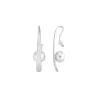 Pearl Drop Earrings|Majorica Earrings Planet Silver With 10Mm White Pearl