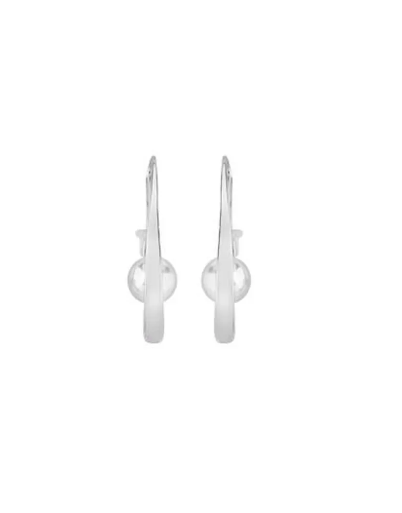 Pearl Drop Earrings|Majorica Earrings Planet Silver With 10Mm White Pearl