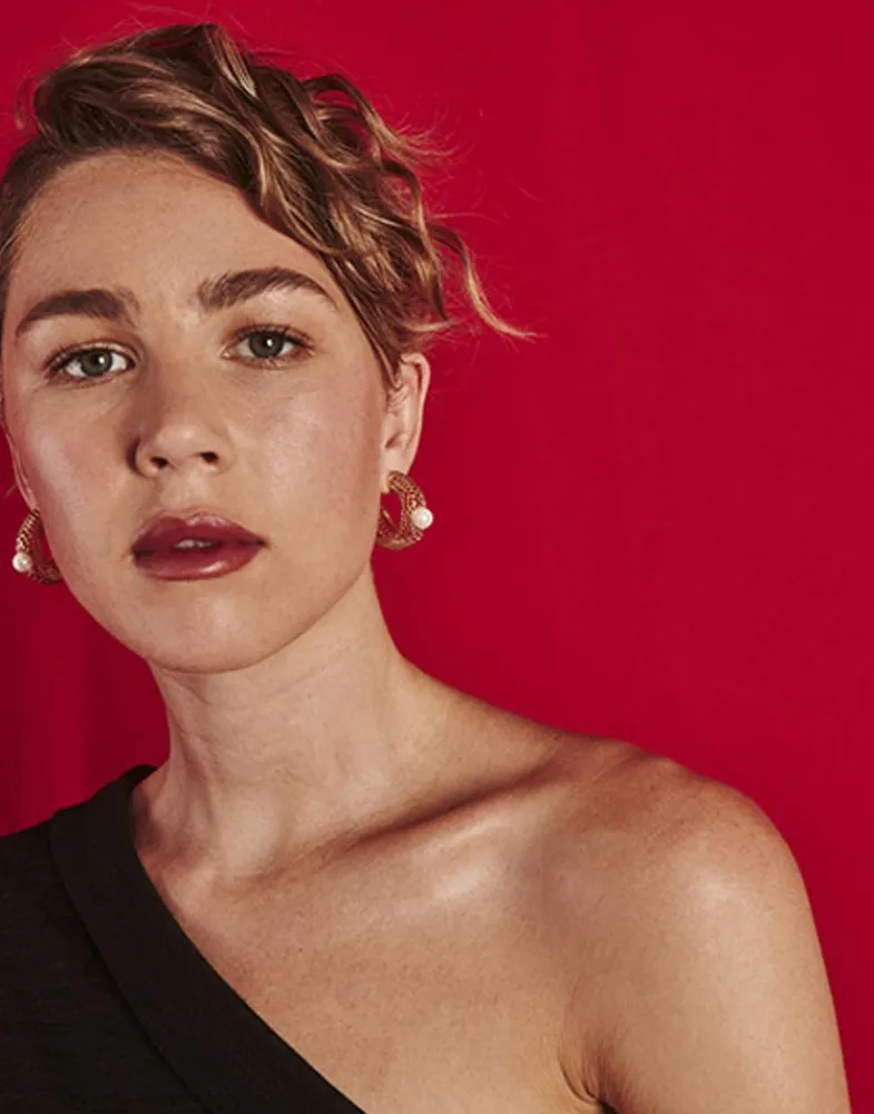 Pearl Hoop Earrings|Majorica Etna Large Hoop Earrings In Gold-Plated Silver