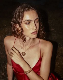 Pendants With Chain|Majorica Etna Necklace In Gold-Plated Silver And Round Pearl 42Cm