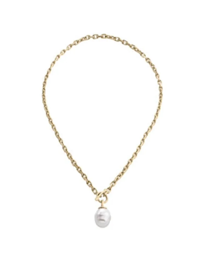 Pearl Chain Necklaces|Majorica Golden Necklace Tender