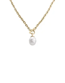 Pearl Chain Necklaces|Majorica Golden Necklace Tender