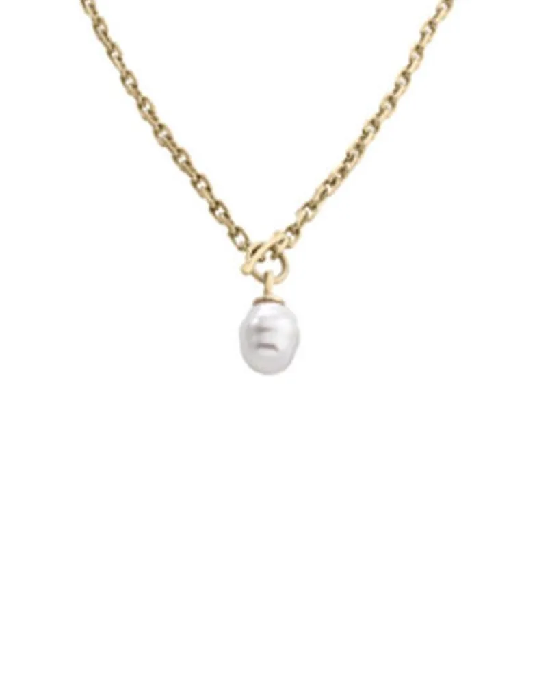 Pearl Chain Necklaces|Majorica Golden Necklace Tender