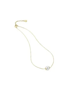 Pendants With Chain|Majorica Golden Silver Large Pendant Nuada 12Mm