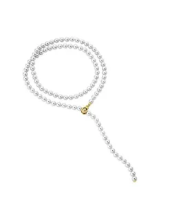 Long Pearl Necklaces|Majorica Golden Silver Necklace Lyra 8Mm 90Cm