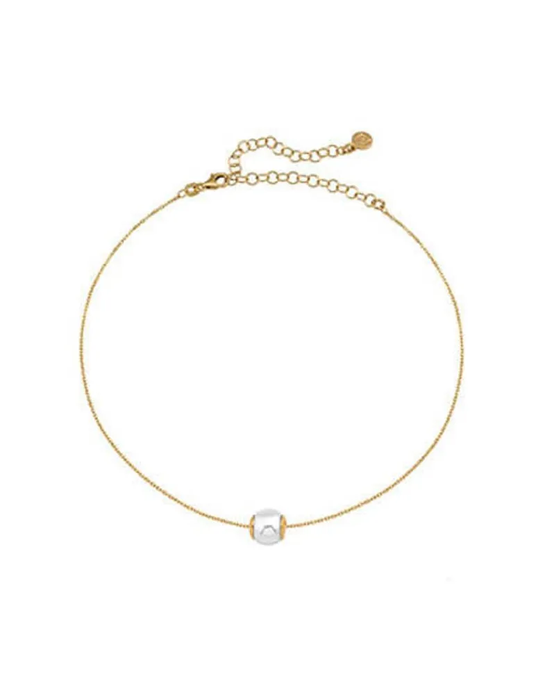 Pendants With Chain|Majorica Golden Silver Pendant Nuada 10Mm