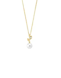Pendants With Chain|Majorica Golden Silver Pendant Selene