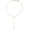Pearl Chain Necklaces|Majorica Golden Steel Short Necklace Aura