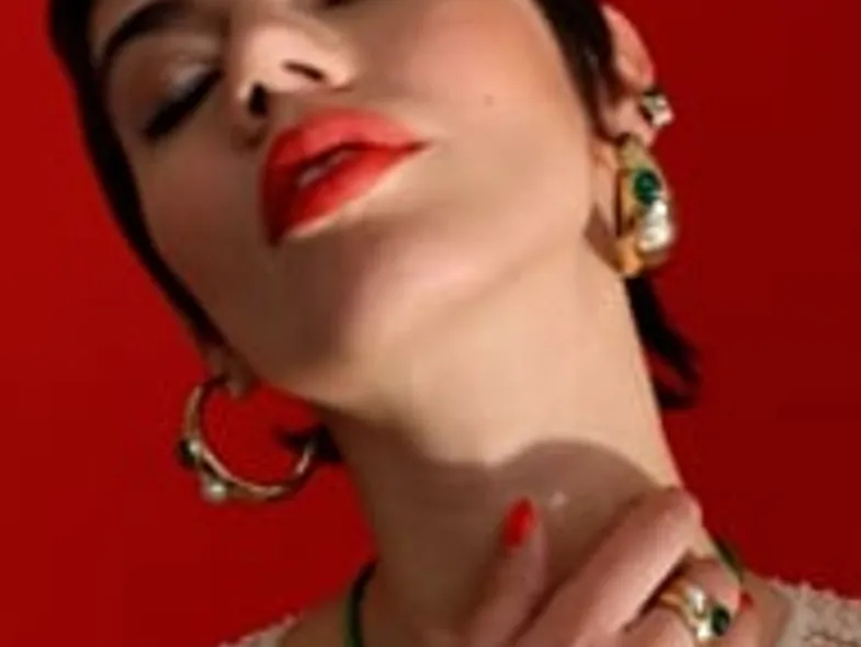 Ear Cuffs|Majorica Gold Feme Earcuff With White Pearl And Green Agate