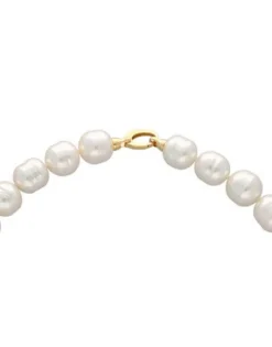 Long Pearl Necklaces|Majorica Gold Plated Barroque Pearl Necklace Lyra 14Mm 42Cm
