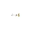 Pearl Stud Earrings|Majorica Gold Plated Cies With 5Mm White Pearl