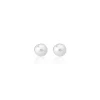 Pearl Stud Earrings|Majorica Gold Plated Earrings Cies With 4Mm White Pearl