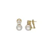 Tu & Yo Earrings|Majorica Gold Plated Earrings Soleil