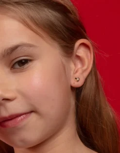 Short Earrings|Majorica Gold Plated Girl Earrings Pure Love