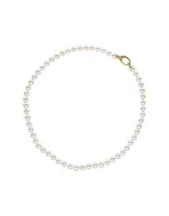 Long Pearl Necklaces|Majorica Gold Plated Necklace Lyra 45Cm And 6Mm White Pearls