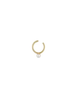 Ear Cuffs|Majorica Kea Gold Earcuff Earring With Round Central Pearl