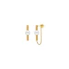 Pearl Drop Earrings|Majorica Lagom Long Earrings In Steel And White Pearl