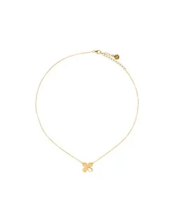 Pendants With Chain|Majorica Long Ayanti Gold Pendant With A Mother-Of-Pearl Flower: