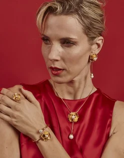 Pearl Drop Earrings|Majorica Long Clavelina Earrings With Pearls And Omega Clasp